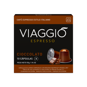 Cioccolato | 10 Cápsulas de Café compatibles con Nespresso®