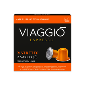 Ristretto | 10 Cápsulas compatibles con las cafeteras Nespresso®