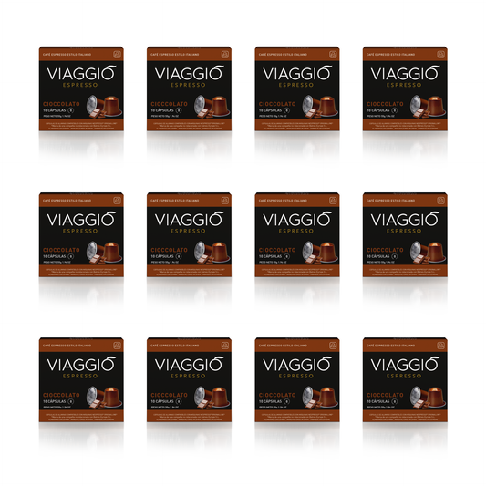 Cioccolato | 120 Cápsulas compatibles con las cafeteras Nespresso®