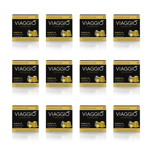 Vaniglia | 120 Cápsulas compatibles con las cafeteras Nespresso®