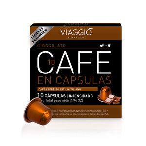 Cioccolato | 60 Cápsulas compatibles con las cafeteras Nespresso