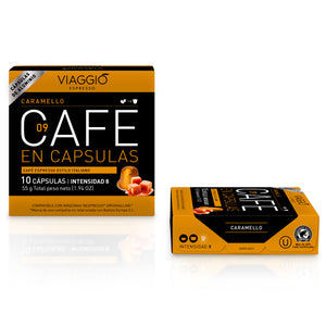 Caramello | 10 Cápsulas de Café compatibles con Nespresso
