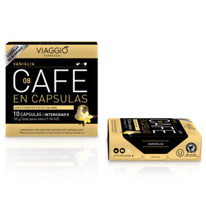 Vaniglia | 60 Cápsulas compatibles con las cafeteras Nespresso