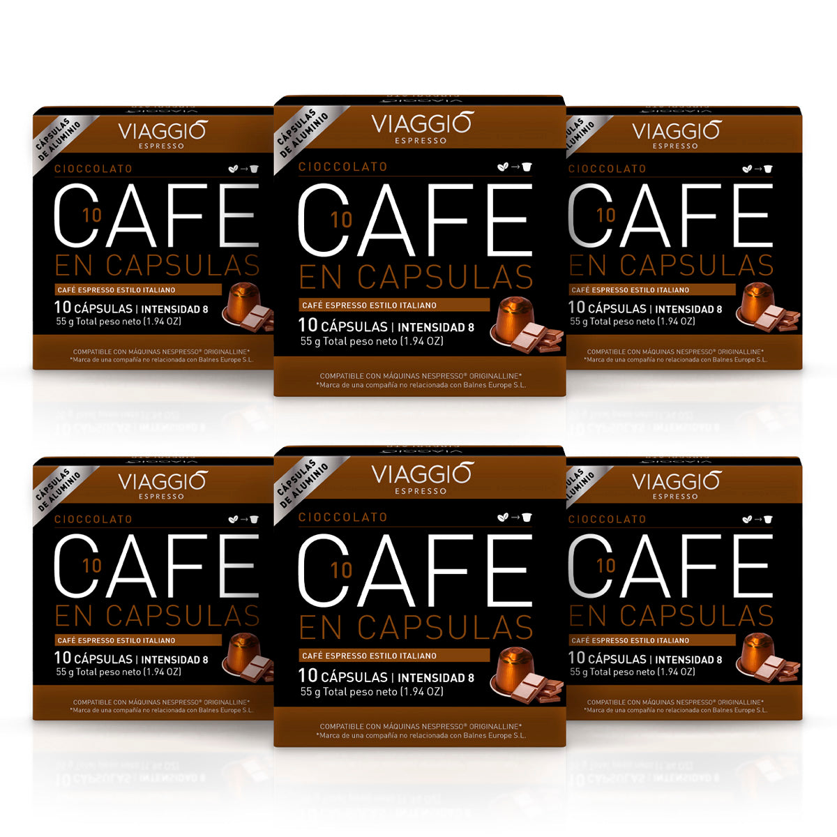 Café espresso chocolate en cápsulas L'Or compatible con Nespresso
