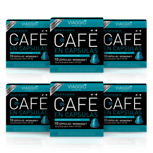Decaffeinato | 60 Cápsulas compatibles con las cafeteras Nespresso