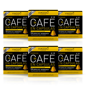 Espresso | 60 Cápsulas compatibles con las cafeteras Nespresso